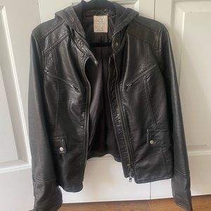 Free people / we the free vegan leather jacket